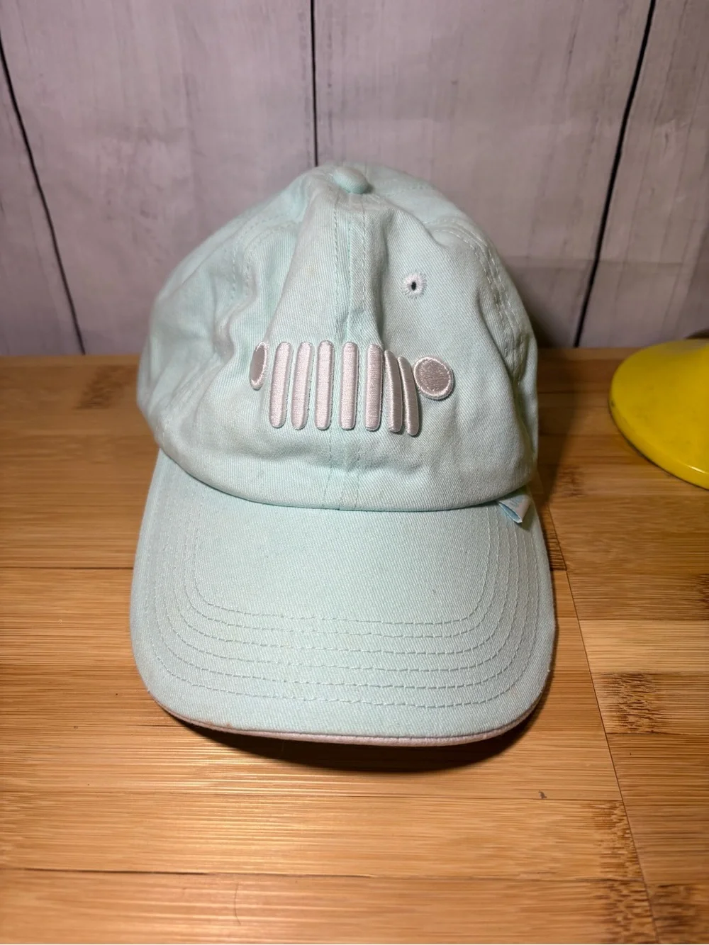 Jeep Light Mint Grille Embroidered Logo Baseball Cap
